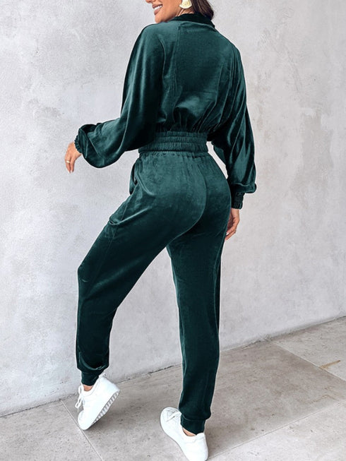 'Ursel' Crop Top and Joggers Set - Celes Fashion